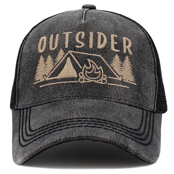 2/$30 Ladies Dark Grey Outsider Baseball Hat - Picture 1 of 6